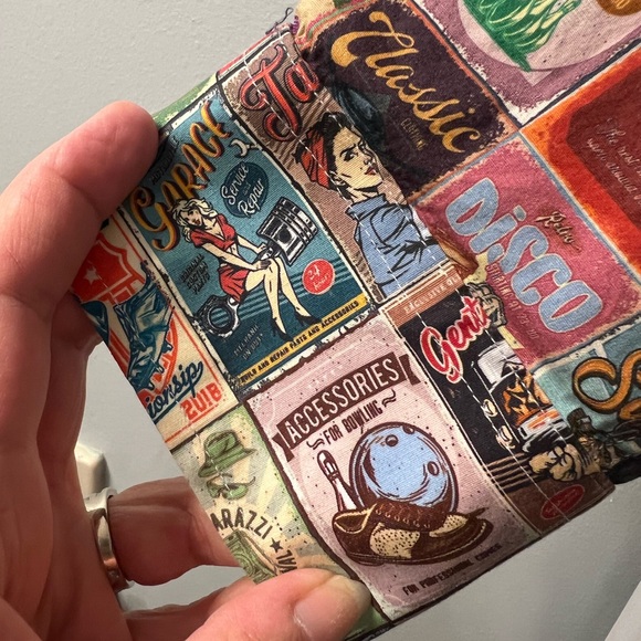 Cotton Doux vintage poster slim fit shirt size 43/17 - Picture 3 of 9